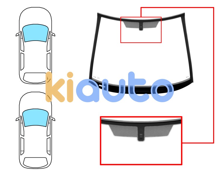 Parabrisas opel corsa d 2011-2015 3/5 puertas / delantero / verde / con base espejo / molduras premontadas Eurocode 6312AGNVZ1M