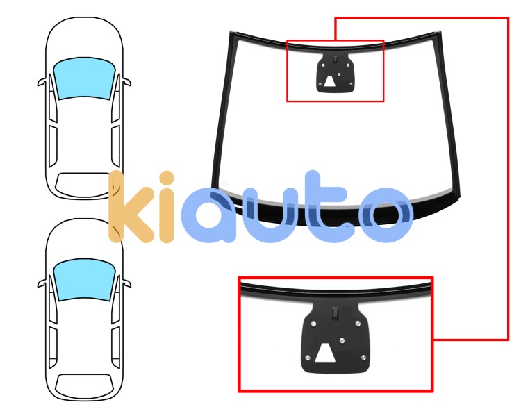Parabrisas opel corsa e 2015-2019 3/5 puertas / delantero / verde / con base espejo / con soporte camara / molduras premontadas Eurocode 6341AGSCVWZ