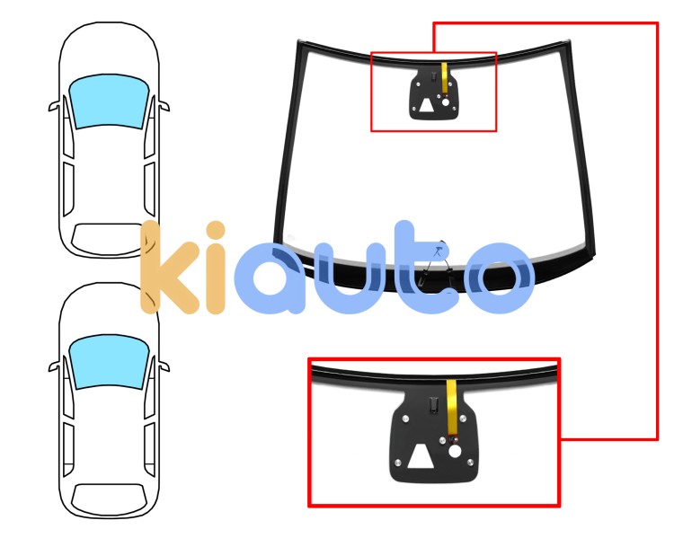 Parabrisas opel corsa e 2015-2019 3/5 puertas / delantero / verde / termico / con base espejo / con sensor / con soporte camara / molduras premontadas Eurocode 6341AGSCHMVWZ