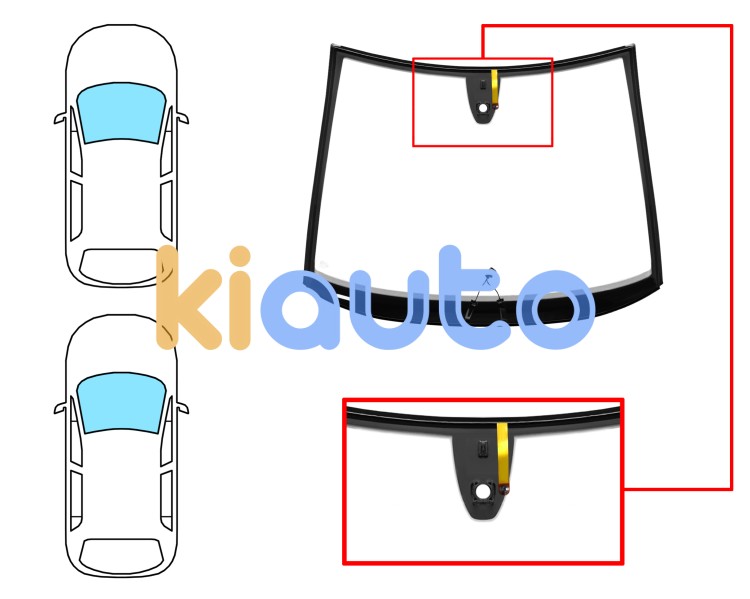 Parabrisas opel corsa e 2015-2019 3/5 puertas / delantero / verde / termico / con base espejo / con sensor / molduras premontadas Eurocode 6341AGSHMVWZ1H