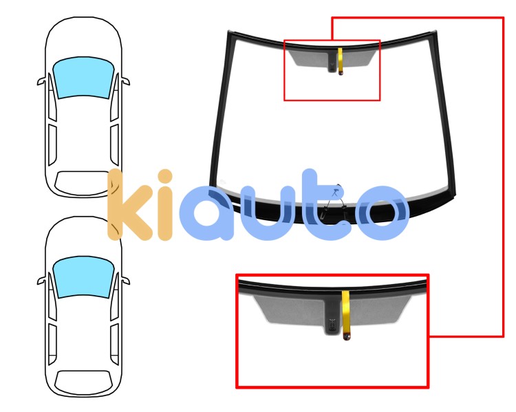 Parabrisas opel corsa e 2015-2019 3/5 puertas / delantero / verde / termico / con base espejo / molduras premontadas Eurocode 6341AGSHVWZ