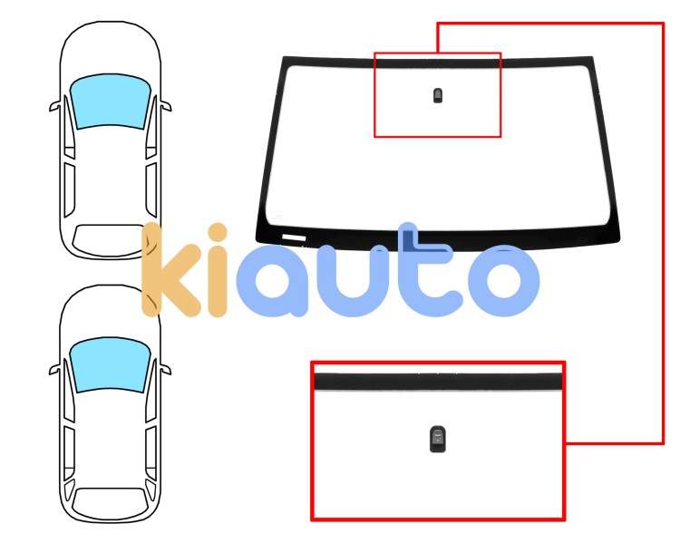 Parabrisas opel frontera 1998-2005 3/5 puertas / delantero / verde / con base espejo Eurocode 6287AGNV