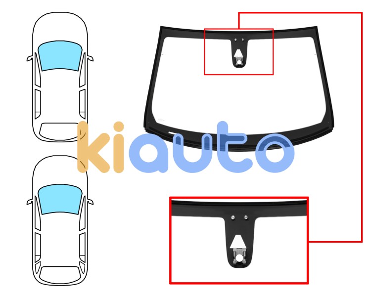 Parabrisas opel insignia 2017-2020 5 puertas / familiar / delantero / verde / con base espejo / con sensor / con soporte camara / pantalla integrada / molduras premontadas Eurocode 6344AGNCIMUVZ1C