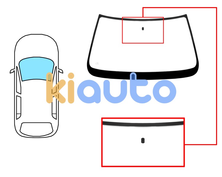 Parabrisas opel vectra a 1988-1992 4/5 puertas / delantero / incoloro / con base espejo Eurocode 6253ACL