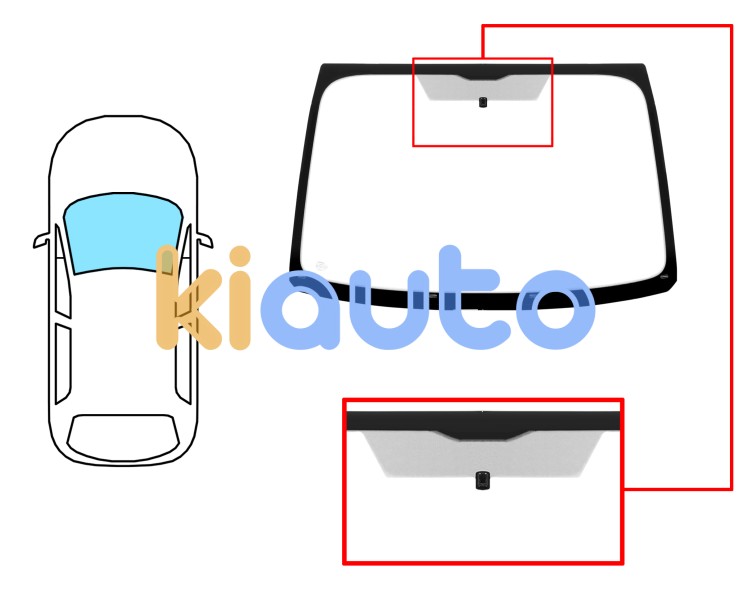 Parabrisas peugeot 1007 2004-2010 delantero / reflectante / con base espejo Eurocode 6547ACC