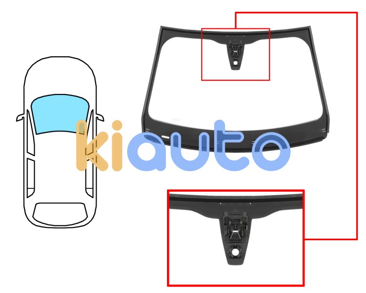 Parabrisas peugeot 2008 2024-> delantero / verde / acustico / con sensor / con soporte camara / molduras premontadas Eurocode 6575AGACIMVZ