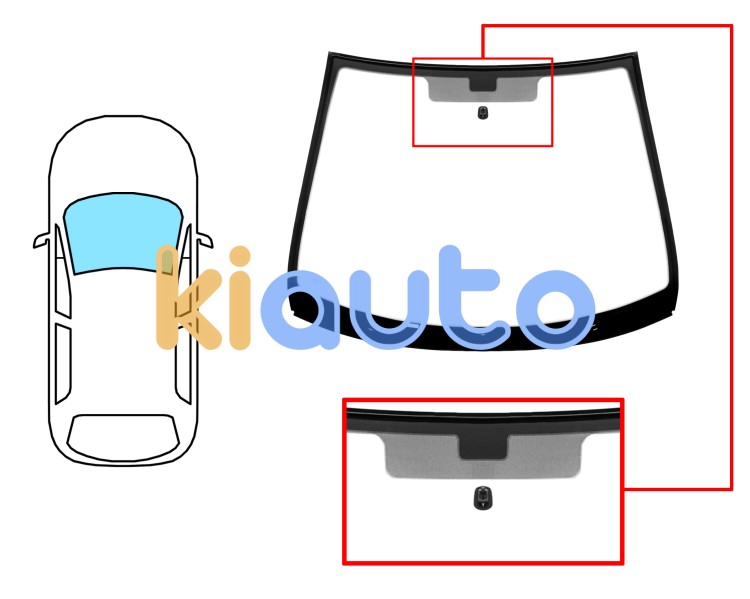 Parabrisas peugeot 207 2009-2012 3/5 puertas / familiar / delantero / verde / acustico / con base espejo / molduras premontadas Eurocode 6548AGAVZ