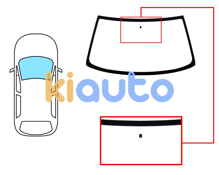 Parabrisas peugeot 306 1997-1999 cabrio / delantero / verde / con base espejo Eurocode 6524AGN