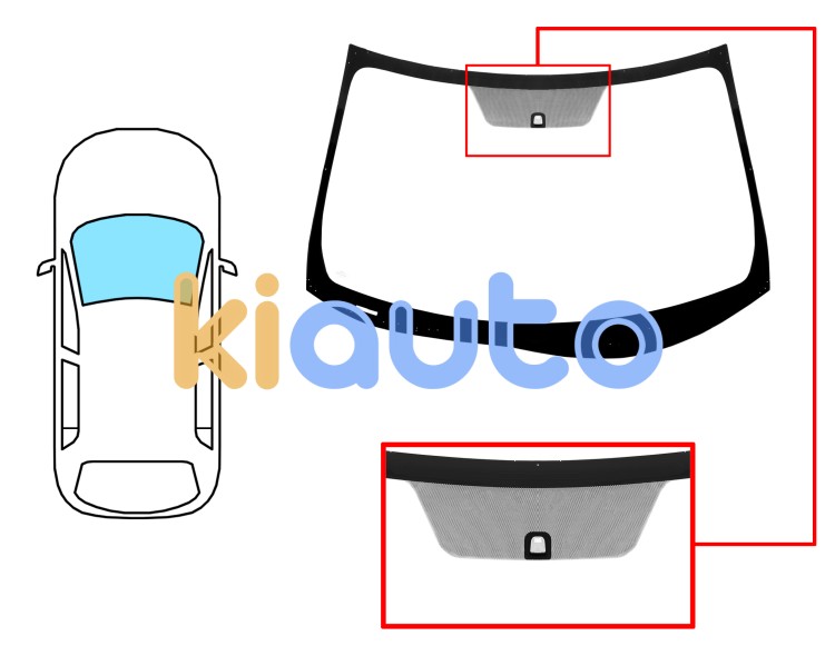 Parabrisas peugeot 4008 2012-2017 delantero / verde / con base espejo Eurocode 6565AGNV