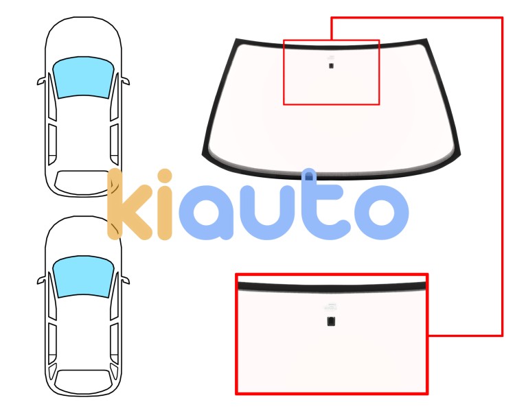 Parabrisas peugeot 405 1987-1996 4 puertas / familiar / delantero / bronce / con base espejo Eurocode 6518ABZ