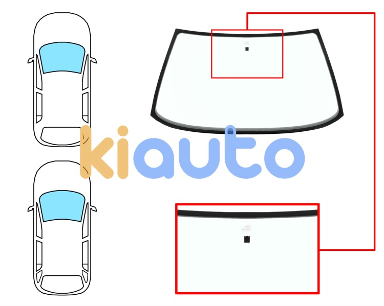 Parabrisas peugeot 405 1987-1996 4 puertas / familiar / delantero / verde / con base espejo Eurocode 6518AGN