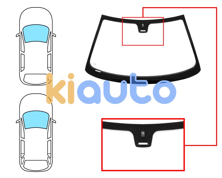Parabrisas peugeot 406 1995-1999 4 puertas / familiar / delantero / verde / con base espejo / con sensor alargado Eurocode 6525AGNMV