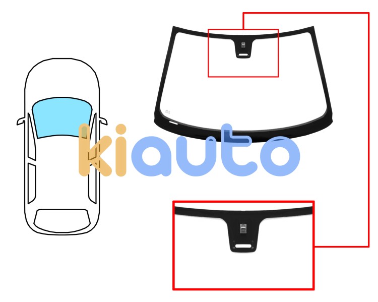Parabrisas peugeot 406 1995-1999 coupe / delantero / verde / con base espejo / con sensor alargado Eurocode 6538AGNM