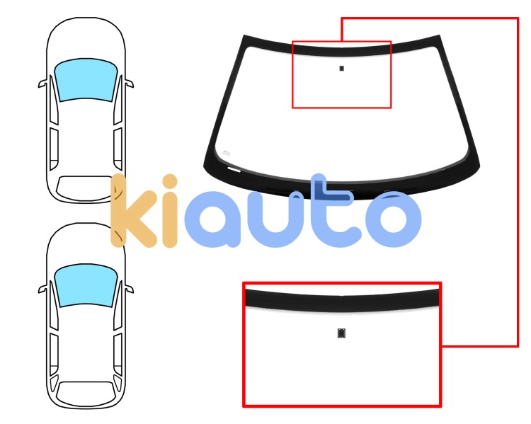 Parabrisas peugeot 406 1999-2004 4 puertas / familiar / delantero / verde / con base espejo Eurocode 6525AGNV