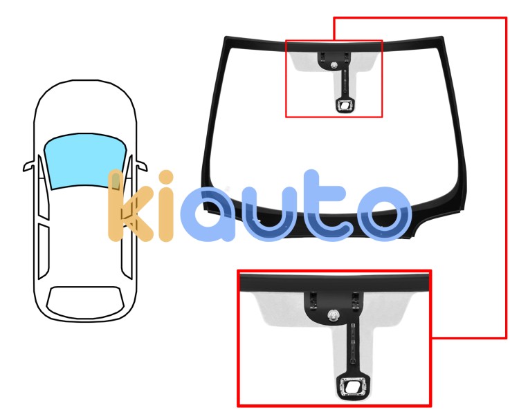 Parabrisas peugeot 407 2004-2011 coupe / delantero / reflectante / acustico / con base espejo / con sensor / gps / molduras premontadas Eurocode 6550ACDGMVZ1P