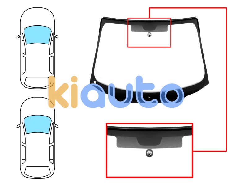 Parabrisas peugeot 508 2010-2014 4 puertas / familiar / delantero / verde / acustico / con base espejo / molduras premontadas Eurocode 6562AGAVZ