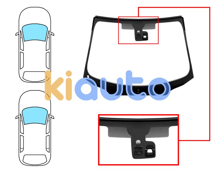 Parabrisas peugeot 508 2010-2014 4 puertas / familiar / delantero / verde / con base espejo / gps / con sensor / molduras premontadas Eurocode 6562AGNGMVZ2B
