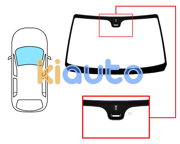 Parabrisas peugeot 605 1989-1999 delantero / verde / con sensor Eurocode 6519AGNM