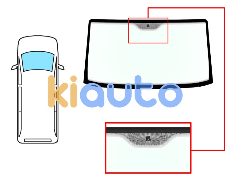 Parabrisas peugeot boxer 1994-2002 delantero / verde / con base espejo Eurocode 2722AGN1B