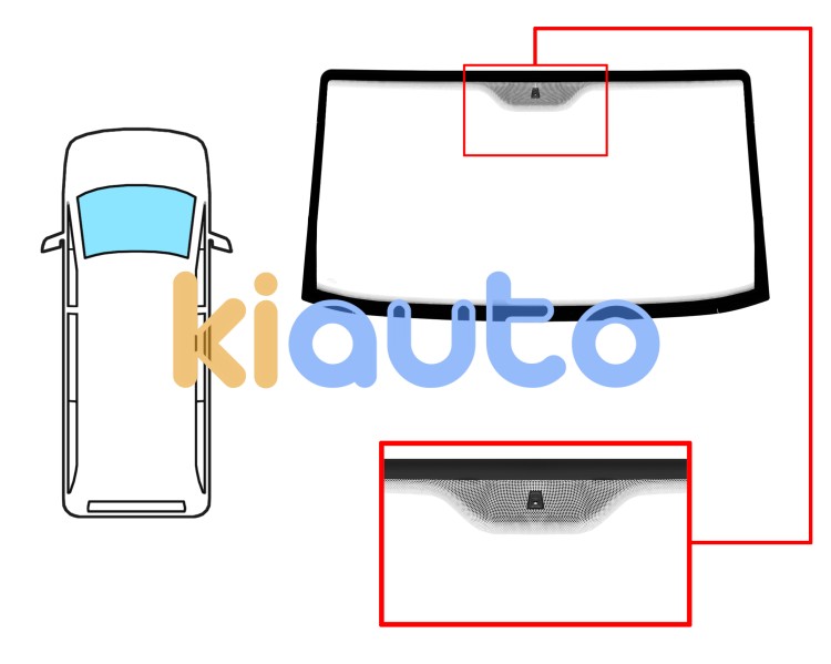 Parabrisas peugeot boxer 2002-2006 delantero / incoloro / con base espejo Eurocode 2722ACL1B