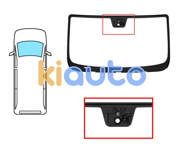 Parabrisas peugeot boxer 2014-> delantero / verde / con base espejo modificada / con sensor / con soporte camara modificado / molduras premontadas Eurocode 6552AGNCMVWZ1L