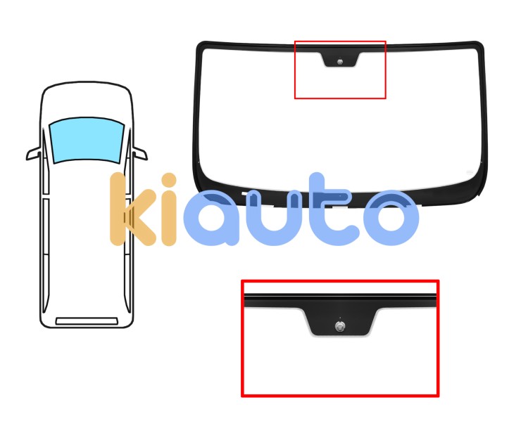 Parabrisas peugeot boxer 2014-> delantero / verde / con base espejo modificada / molduras premontadas Eurocode 2737AGNVWZ1P