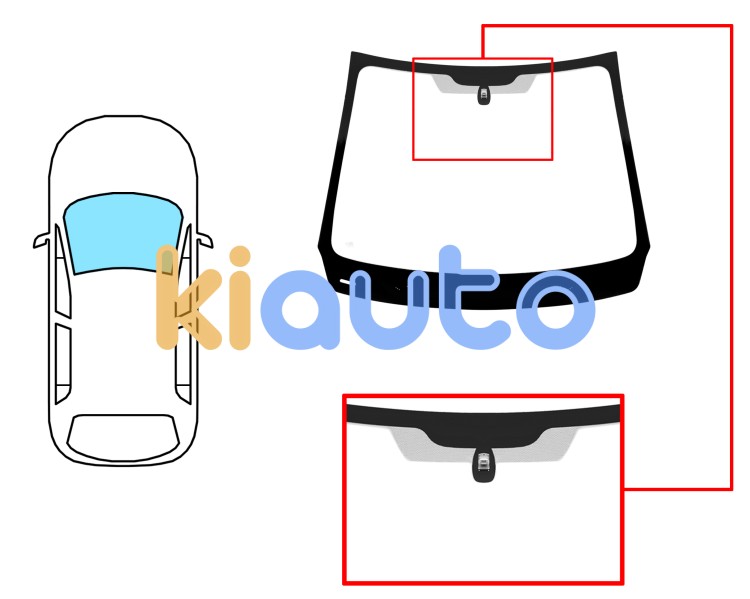 Parabrisas renault captur 2013-2017 delantero / verde / con base espejo Eurocode 7293AGSV