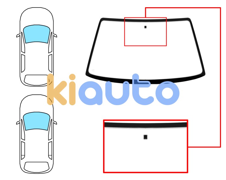 Parabrisas renault clio 1990-1996 3/5 puertas / delantero / incoloro / con base espejo Eurocode 7232ACL
