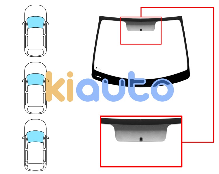 Parabrisas renault clio 2009-2013 3/5 puertas / familiar / delantero / verde / con base espejo Eurocode 7262AGSV1M