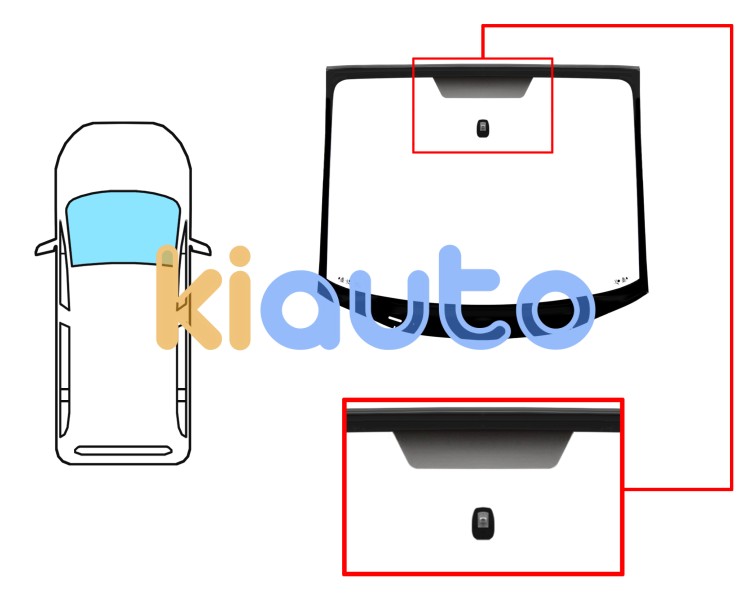 Parabrisas renault espace 2002-2006 delantero / reflectante / con base espejo / molduras premontadas Eurocode 7251ACCVW1R