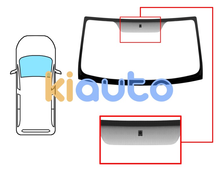 Parabrisas renault kangoo 1998-2003 delantero / reflectante / con base espejo Eurocode 7246ACC6Z