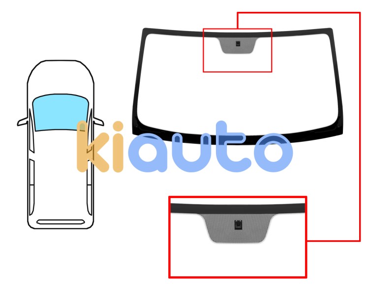 Parabrisas renault kangoo 1998-2003 delantero / verde / con base espejo Eurocode 7246AGS6Z