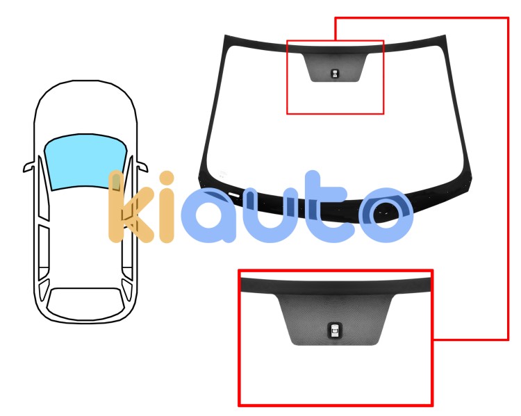 Parabrisas renault koleos 2011-2016 delantero / verde / con base espejo Eurocode 7277AGSVI