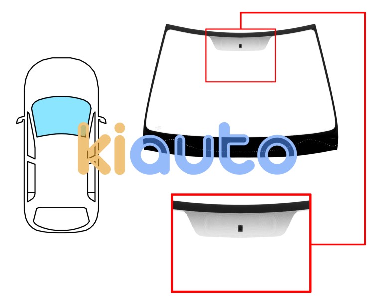 Parabrisas renault laguna 1998-2001 5 puertas / familiar / delantero / reflectante / con base espejo Eurocode 7237ACC1B