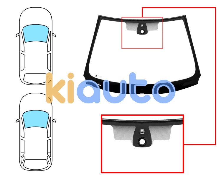 Parabrisas renault laguna 2007-2011 5 puertas / familiar / delantero / verde / con base espejo / con sensor / molduras premontadas Eurocode 7273AGSMVZ1R