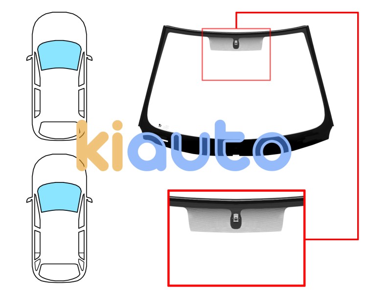 Parabrisas renault laguna 2007-2011 5 puertas / familiar / delantero / verde / con base espejo / molduras premontadas Eurocode 7273AGSVZ1M