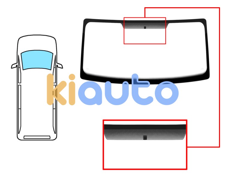 Parabrisas renault master 2003-2010 delantero / reflectante / con base espejo Eurocode 7247ACC