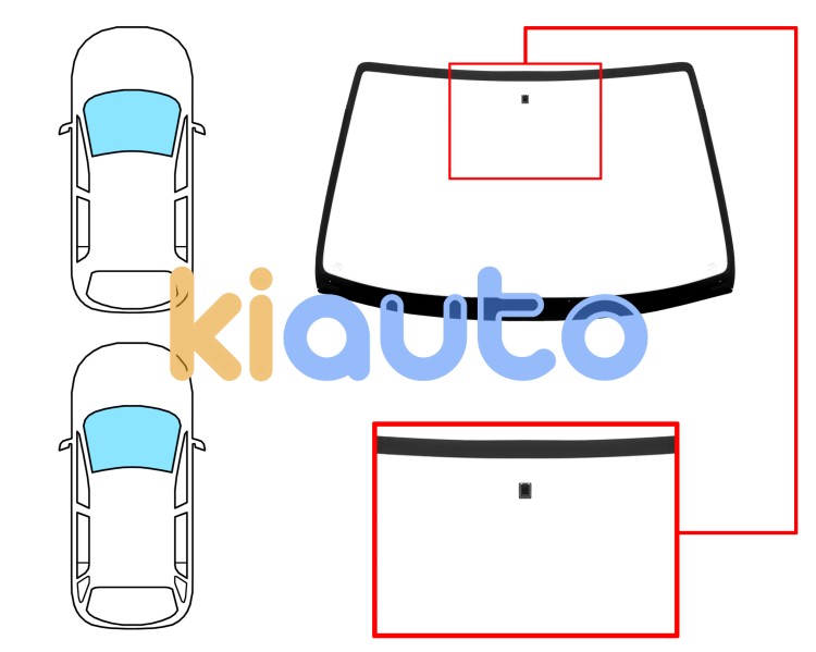 Parabrisas renault megane 1996-1999 4/5 puertas / familiar / delantero / verde / con base espejo / sin serigrafia Eurocode 7239AGN