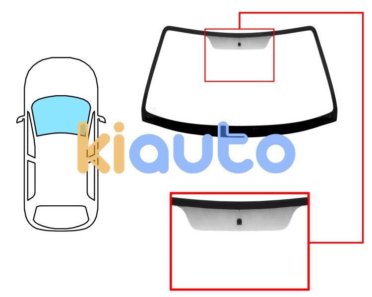 Parabrisas renault megane 1999-2002 coupe / cabrio / delantero / reflectante / con base espejo Eurocode 7240ACC