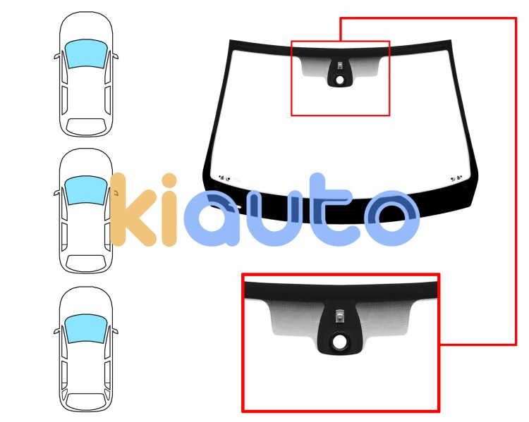 Parabrisas renault megane 2006-2008 3/4/5 puertas / familiar / delantero / verde / con base espejo / con sensor Eurocode 7260AGSMV1R