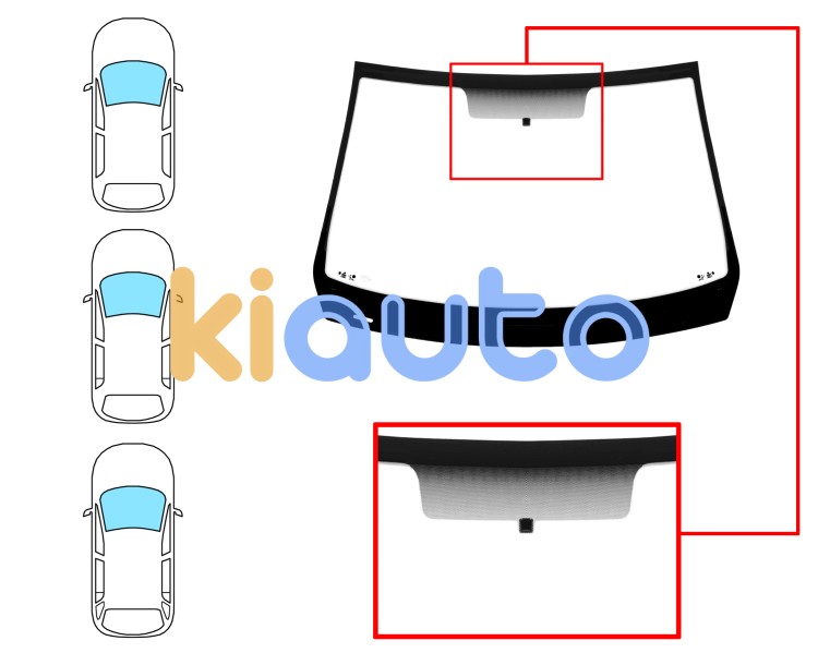 Parabrisas renault megane 2006-2008 3/4/5 puertas / familiar / delantero / verde / con base espejo Eurocode 7260AGSV1M