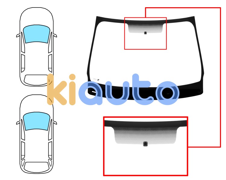 Parabrisas renault megane 2012-2014 5 puertas / familiar / delantero / verde / acustico / con base espejo Eurocode 7279AGAV1M