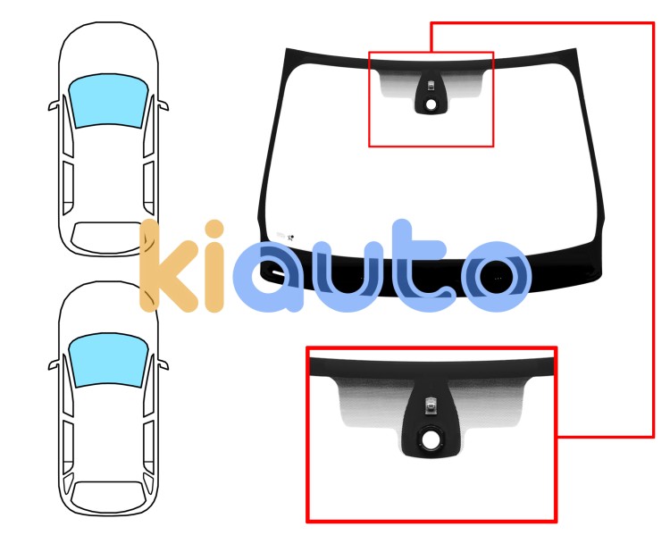 Parabrisas renault megane 2014-2016 5 puertas / familiar / delantero / verde / acustico / con base espejo / con sensor Eurocode 7279AGAMV1P