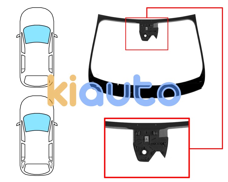 Parabrisas renault megane 2020-2023 5 puertas / familiar / delantero / verde / acustico / con base espejo / con sensor modificado / con soporte camara modificado / molduras premontadas Eurocode 7302AGACMVZ1L