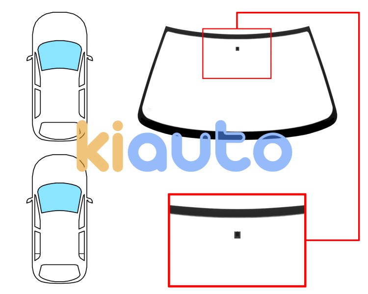 Parabrisas renault r19 1989-1992 3/4/5 puertas / cabrio / delantero / incoloro / con base espejo Eurocode 7231ACL