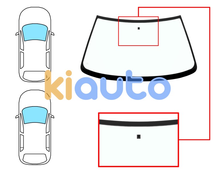 Parabrisas renault r19 1989-1992 3/4/5 puertas / cabrio / delantero / verde / con base espejo Eurocode 7231AGN