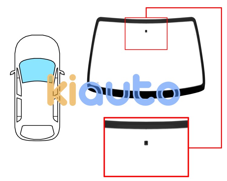 Parabrisas renault scenic 1996-1999 delantero / verde / con base espejo / sin serigrafia Eurocode 7245AGN