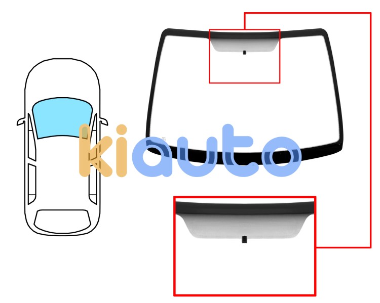 Parabrisas renault scenic 1999-2002 delantero / reflectante / con base espejo Eurocode 7245ACC1B