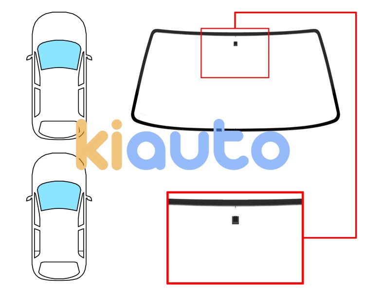 Parabrisas renault super 5 1984-1996 3/5 puertas / delantero / incoloro / con base espejo Eurocode 7227ACL1C