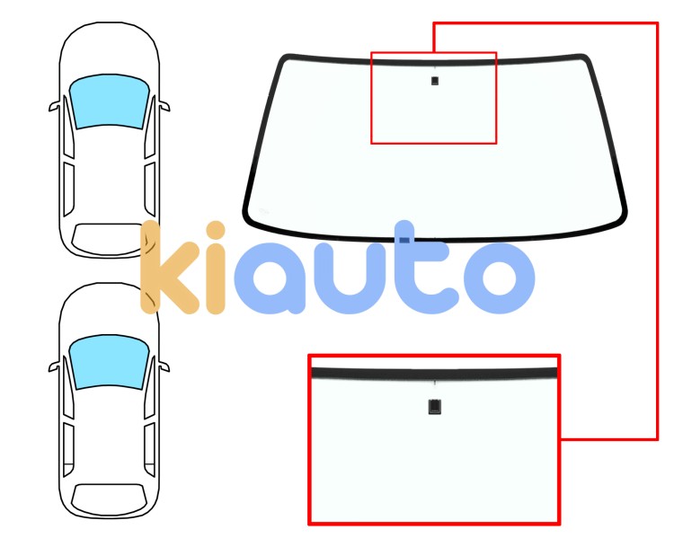 Parabrisas renault super 5 1984-1996 3/5 puertas / delantero / verde / con base espejo Eurocode 7227AGN1C